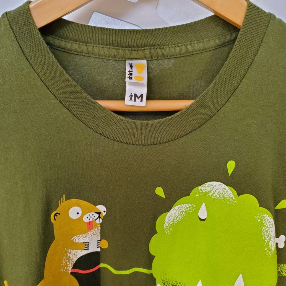 Silly Gerbil Graphic Tee Shirt, MED